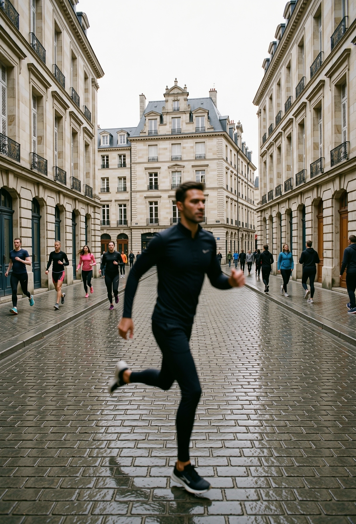 Mouvement urbain dans les rues de Bourges
